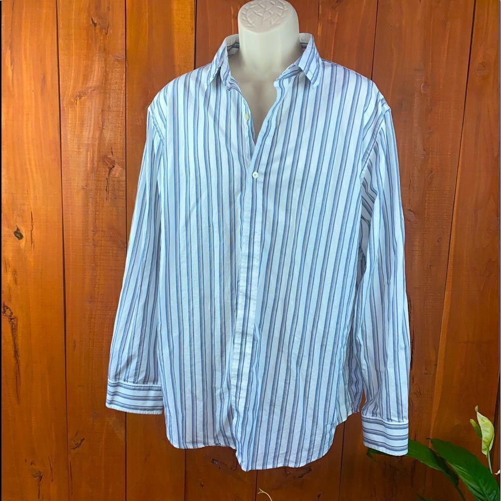 Mens long sleeve dress shirt size 2XL from Banana Republic